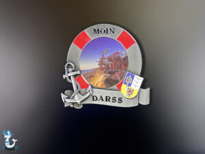 "Darss" Rettungsring Metallmagnet 7,5cm