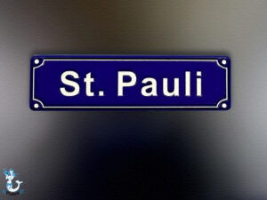 Magnet St. Pauli Hamburg Straßenschild ca.7cm