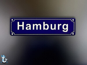 Magnet Hamburg Straßenschild ca. 7cm