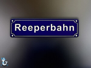Magnet Reeperbahn Hamburg Straßenschild ca. 7cm