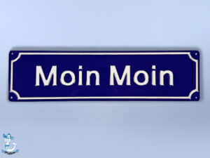 Moin Moin Schild Metall 30x8cm