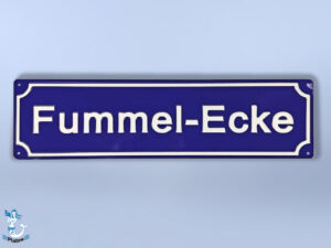 Fummel-Ecke Schild Metall 30x8cm