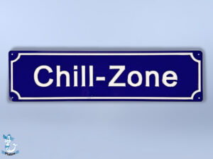 Chill-Zone Schild Metall 30x8cm