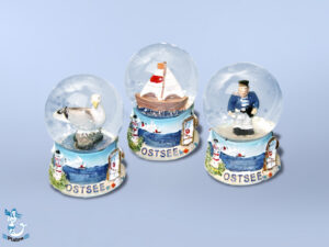 Schneekugel OSTSEE 3-f 4 5cm