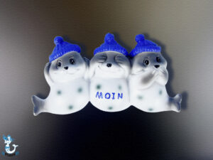 "Moin" Magnet Seehunde